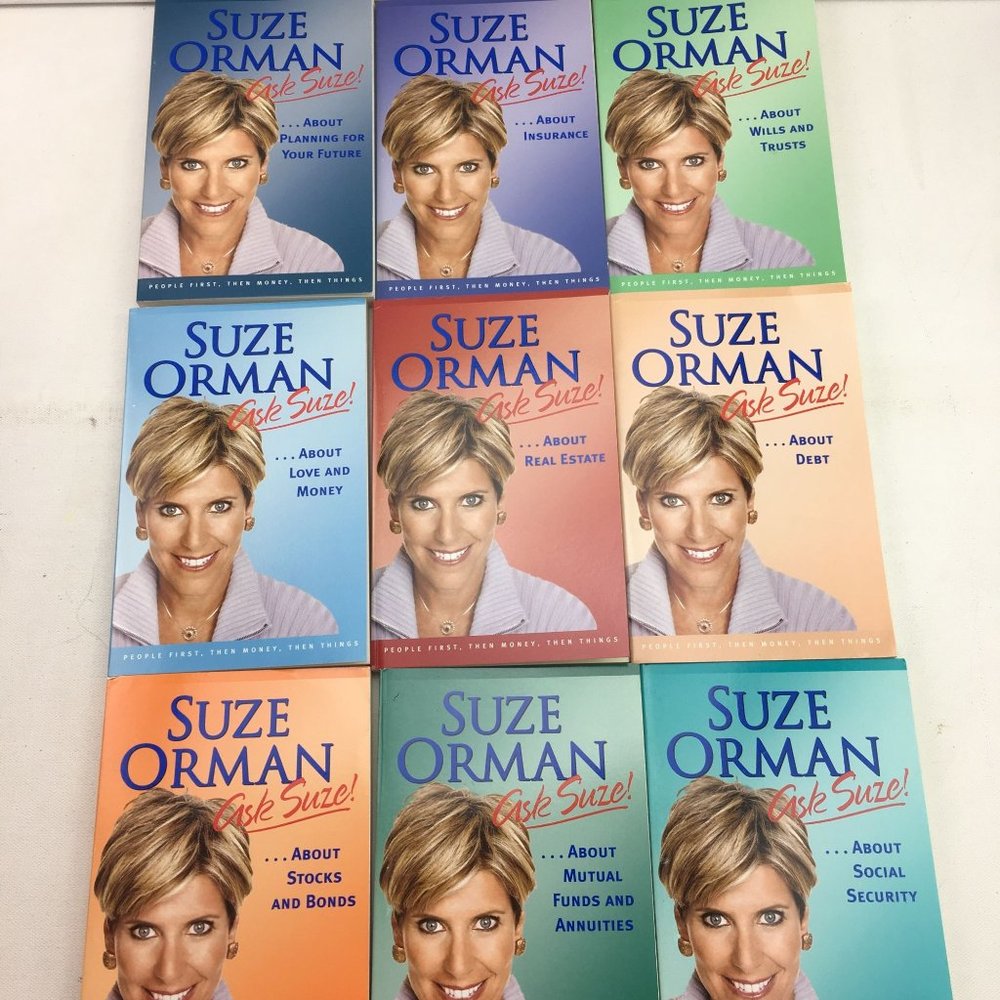 Suze Orman Ask Suze! 9 Volume Set Book Financial Reference Library Q&A Advice